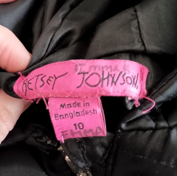 2 Jackets!!Betsey Johnson Faux Fur Little Lass Embroidered Girls Jackets Sz 7/8 - Picture 7 of 12